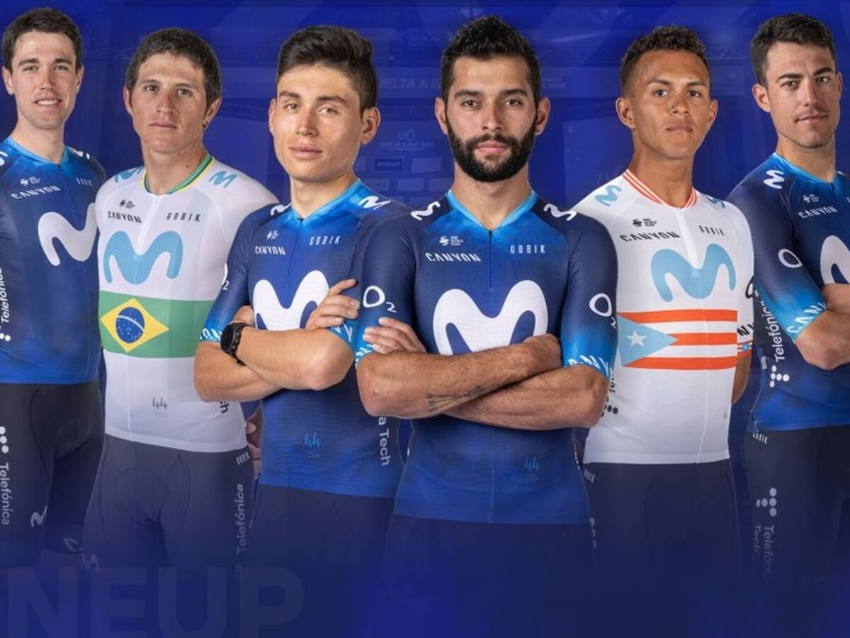 Fernando Gaviria y Einer Rubio comandan el Movistar para la Vuelta a San Juan