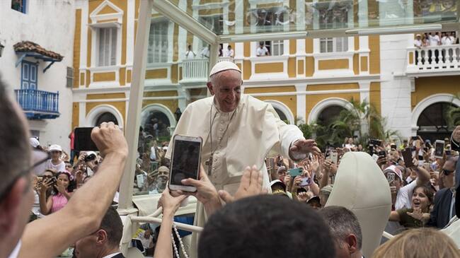 Ocupación hotelera en Cartagena durante la visita del papa Francisco fue del 73%. Foto: Getty Images