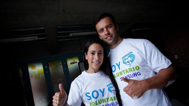 Mariana Pajón y Vincent Pelluard. Foto: Colprensa.
