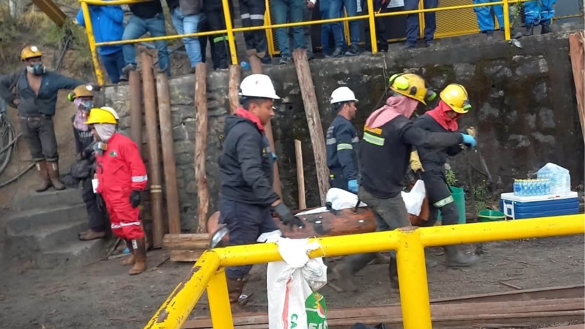 Seis mineros murieron tras quedar atrapados en la mina El Porvenir 1, en Cucunubá