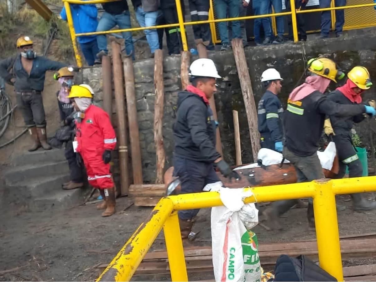 Seis mineros murieron tras quedar atrapados en la mina El Porvenir 1, en Cucunubá
