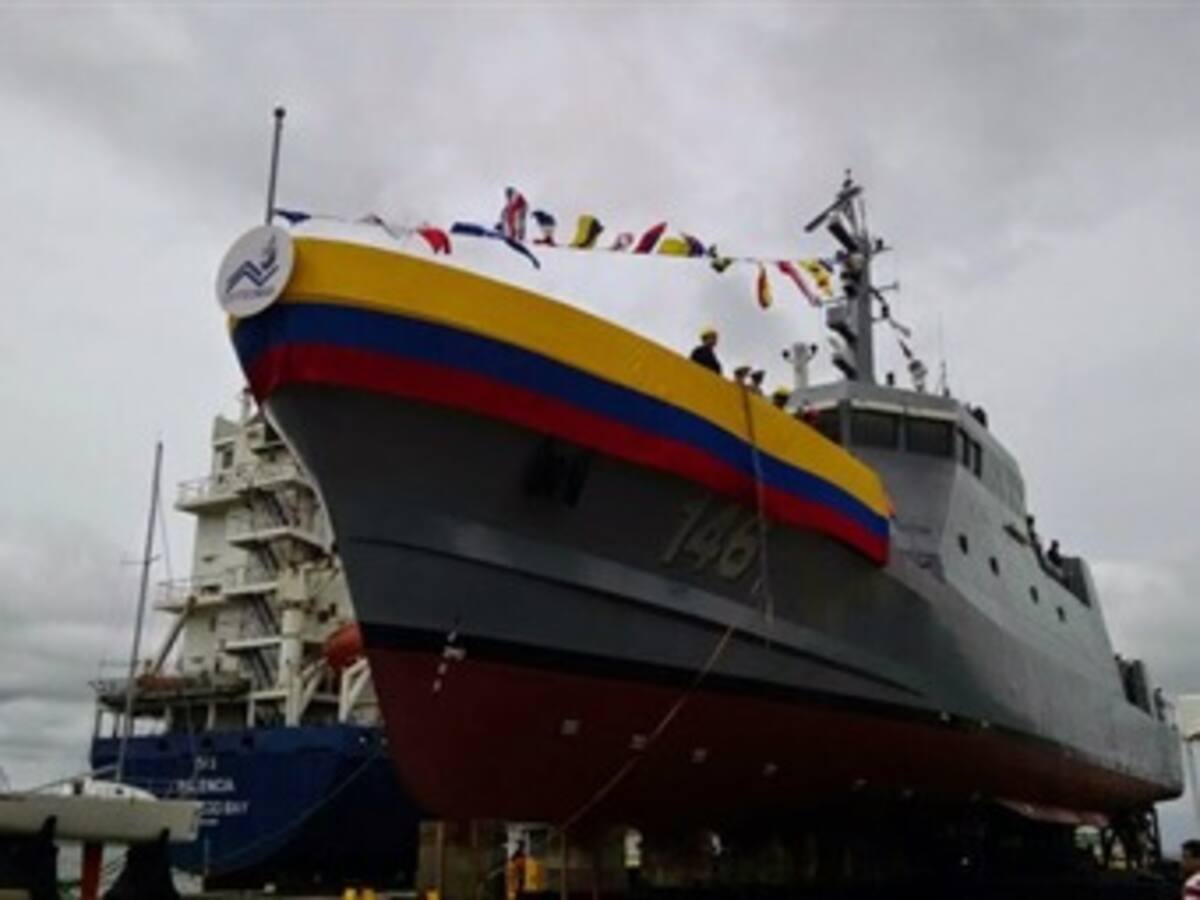 Mindefensa pone al servicio nueva patrullera de costa 'ARC Punta Espada'