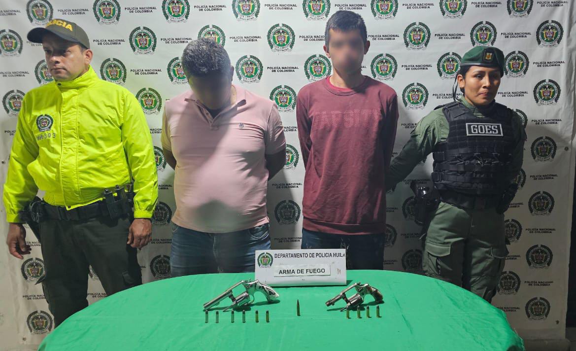 Pertenecen a Grupo armado organizado residual. Foto policía Huila.