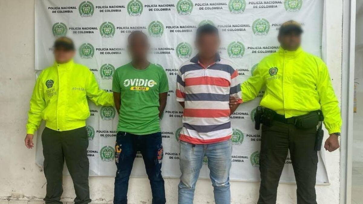 Capturan a dos peligrosos delincuentes que aterrorizaban a ganaderos en el Caribe colombiano