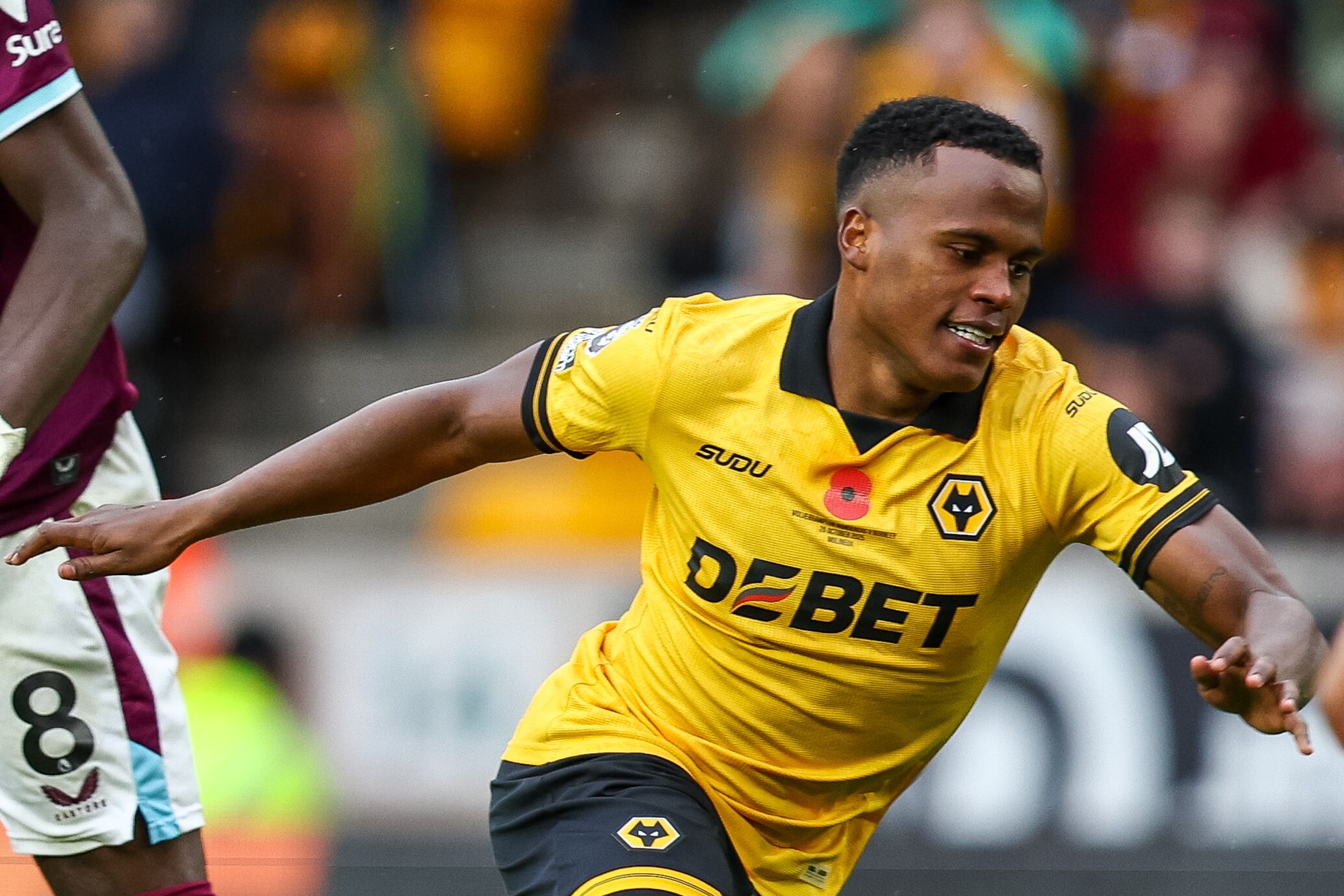 Jhon Arias de Selección Colombia y Wolverhampton Wanderers en la Premier League / Getty Images.