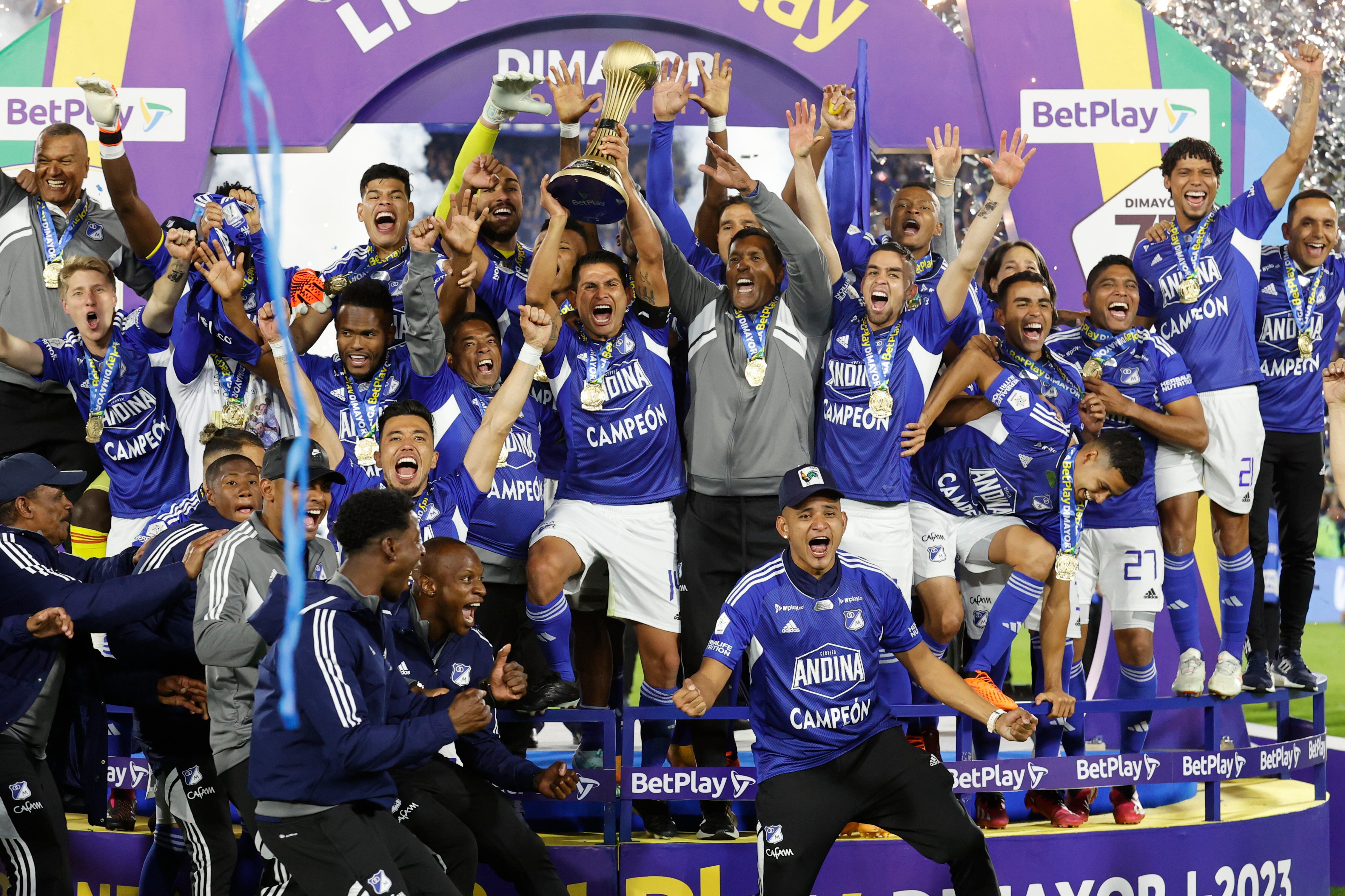 Millonarios campeón de Colombia en el primer semestre del 2023. EFE/ Mauricio Dueñas Castañeda