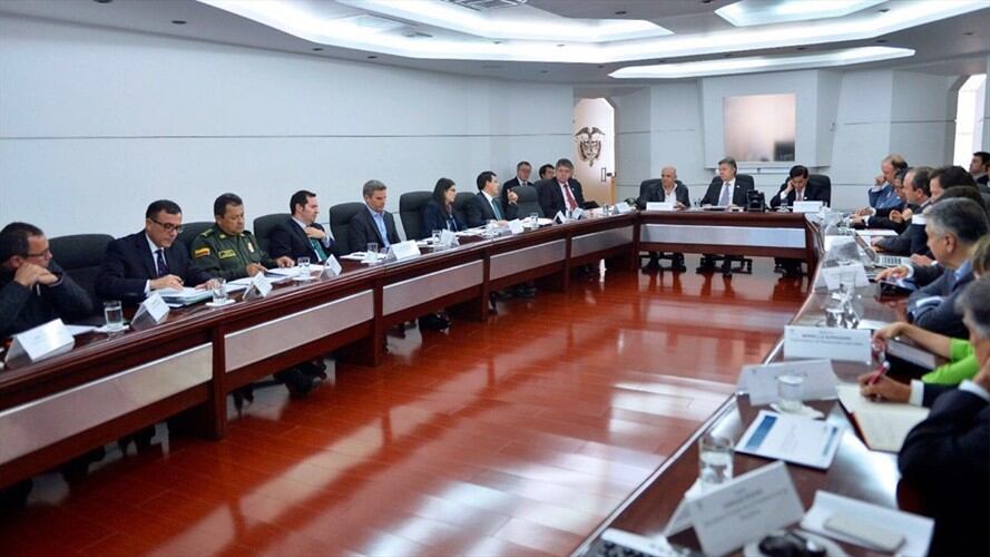 Reunión de alto nivel en Casa de Nariño. Foto: Presidencia
