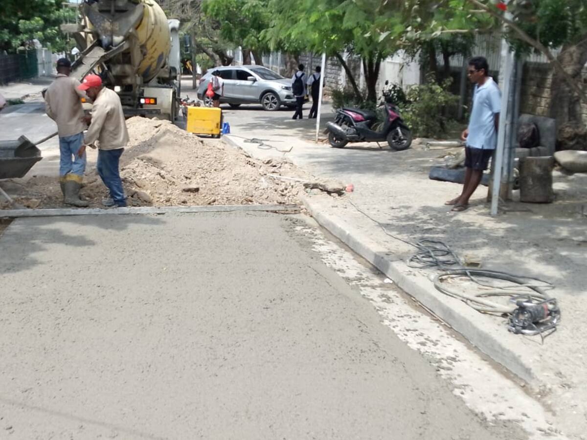 Rehabilitan losas dañadas de la ruta hacia el Estadio Jaime Morón para el Sudamericano Sub-17