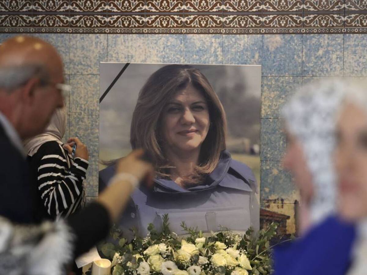 Palestina entregó a EE.UU. bala que asesinó a periodista para que la examinen