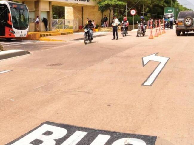 Finalizan obras en la vía que conduce a la UTB en Cartagena