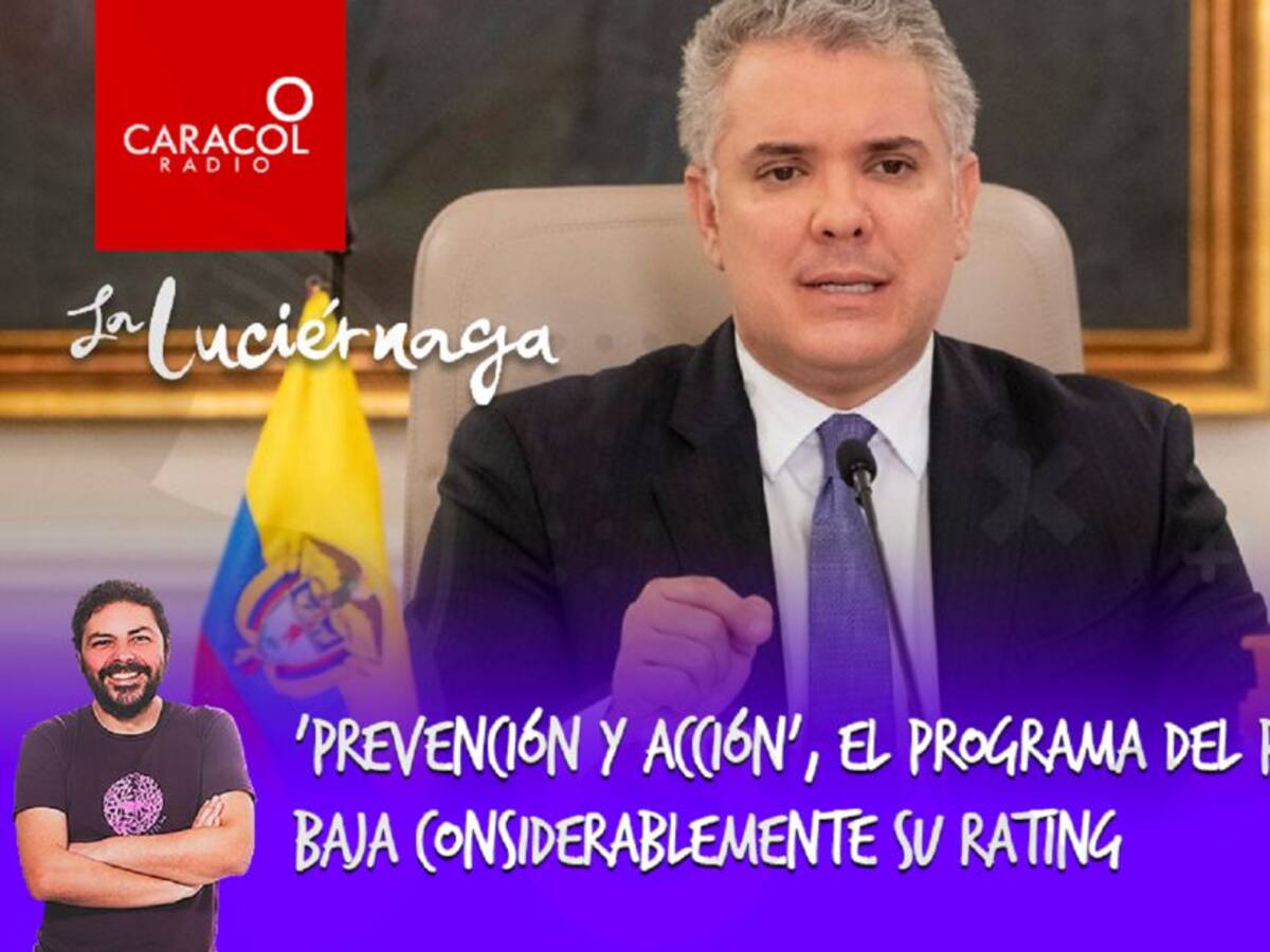 'Prevención y Acción', el programa del presidente Duque baja su rating