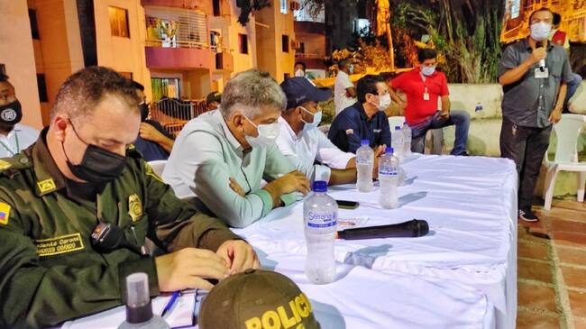 La reunión se realizó en los conjuntos residenciales Mirador y Parque de Zaragocilla, Las Acasias y Torres del Mar
