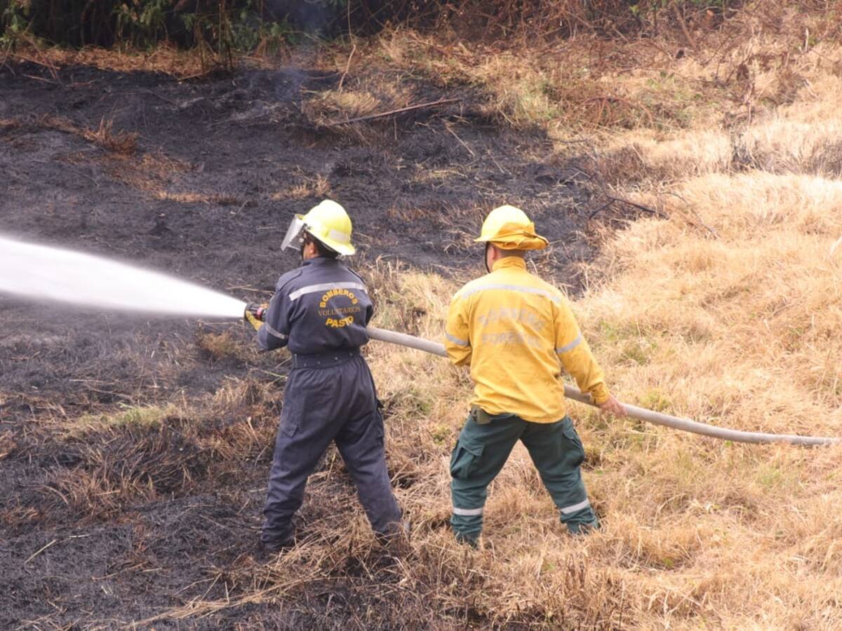 Veinte incendios forestales atendieron unidades de socorro en Pasto