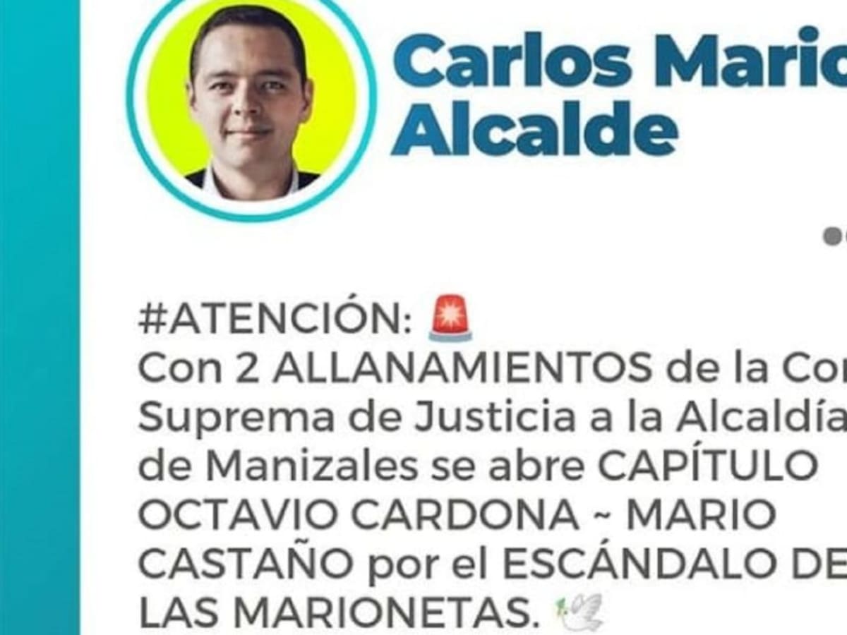 Alcalde de Manizales anuncia acción de Corte Suprema por caso Mario Castaño