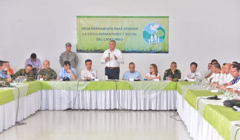 Vicepresidente Oscar Naranjo preside mesa de dialogo en Ocaña por crisis en el Catatumbo