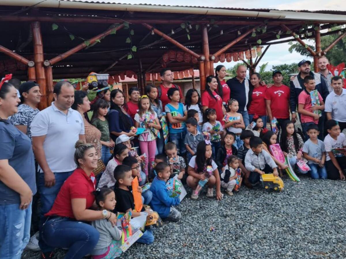 Los niños de Villamaría celebraron en sus novenas