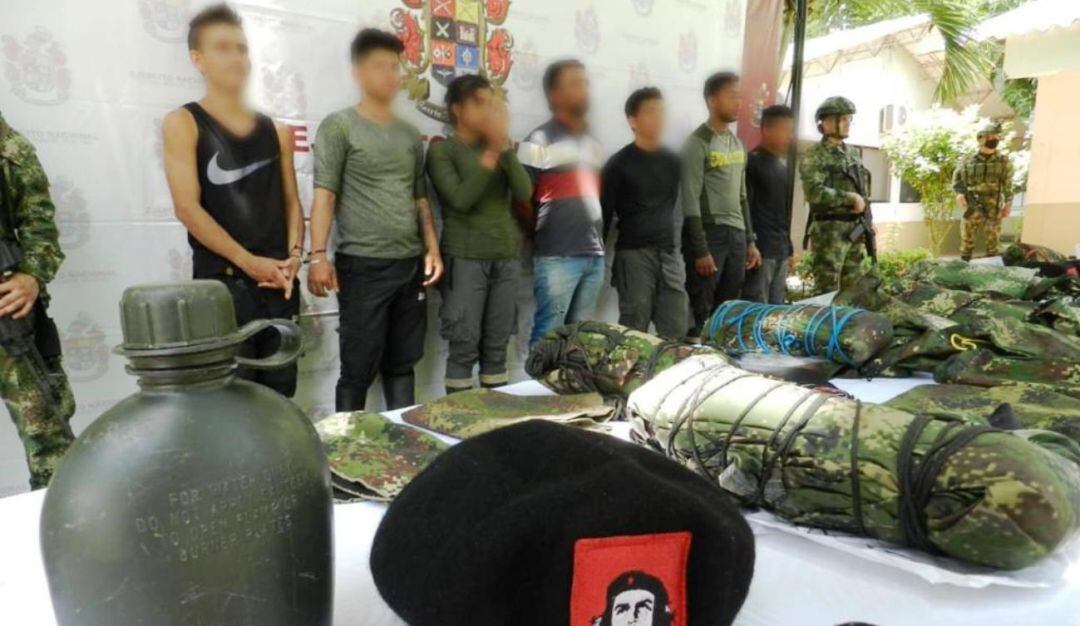 En el desarrollo de una operación se llevó a cabo la captura de seis presuntos integrantes del ELN y la recuperación de un menor de edad
