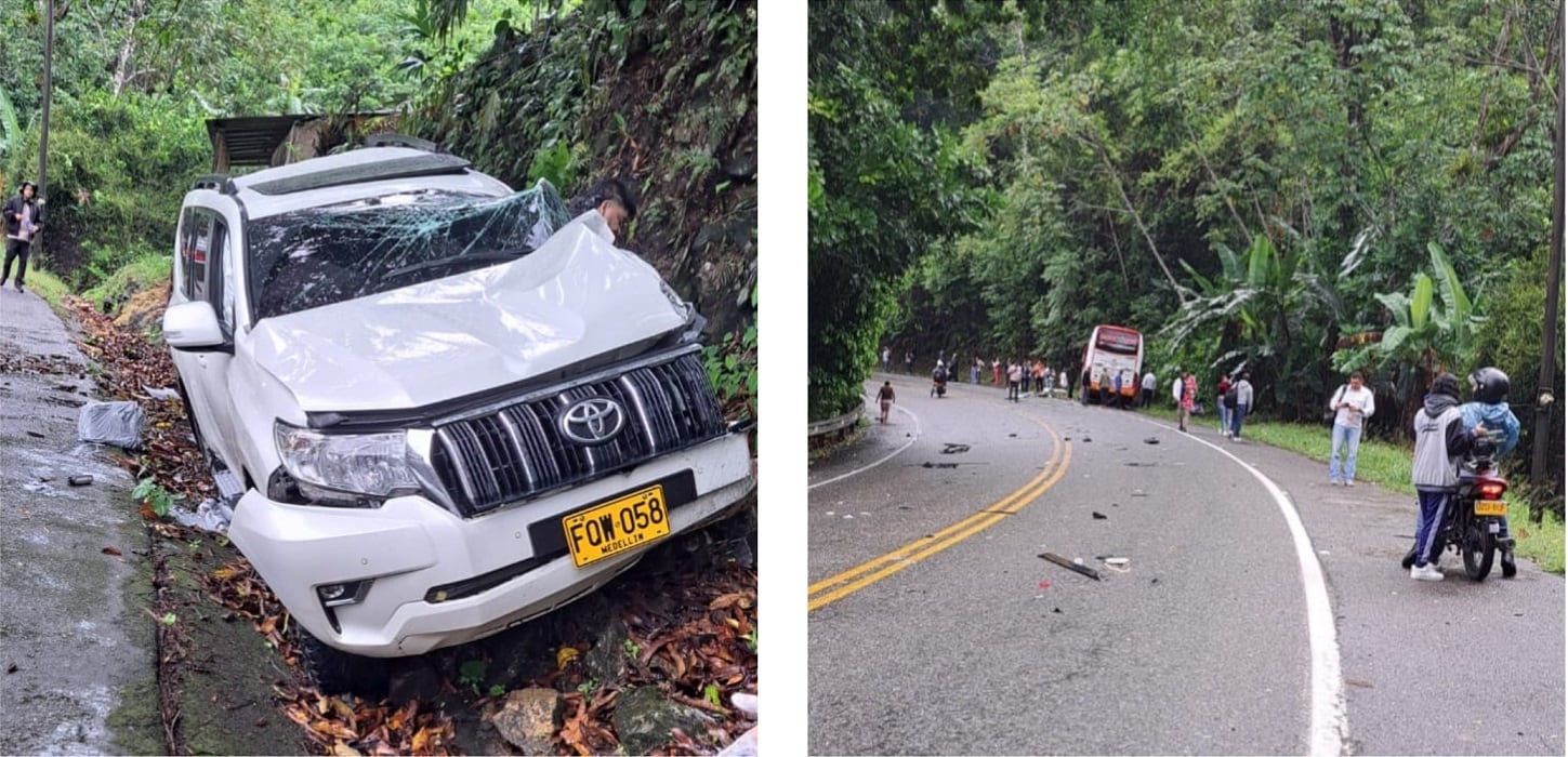 Accidente el Nueve Tarazá- fotos cortesía