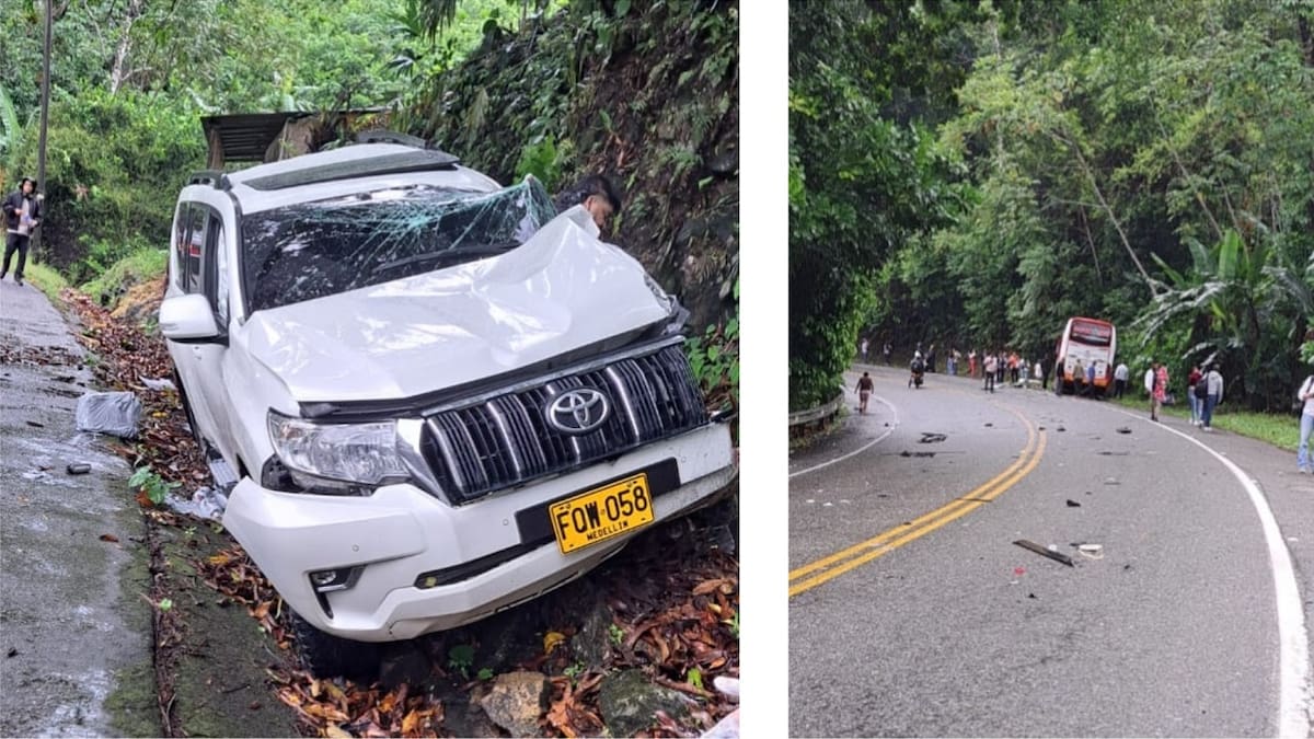 Dos lesionados y un muerto en dos accidentes reportados en vías de Antioquia