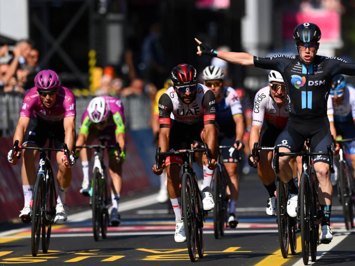 Fernando Gaviria terminó segundo en la etapa 11 del Giro de Italia