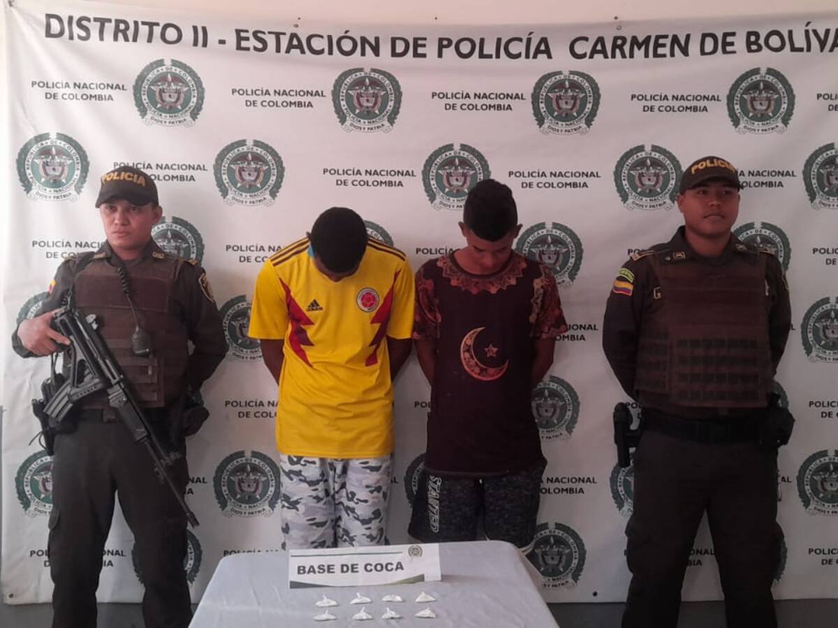 Cayeron 15 presuntos expendedores de droga en El Carmen de Bolívar