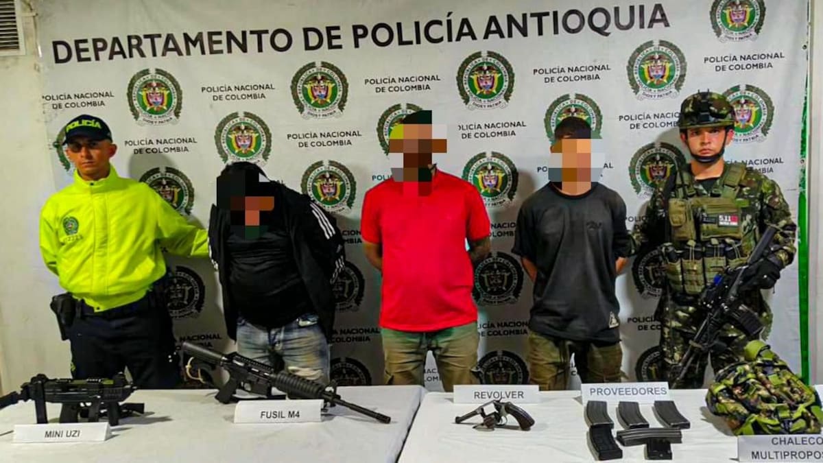 Entre los tres presuntos ilegales capturados en Salgar habría un cabecilla