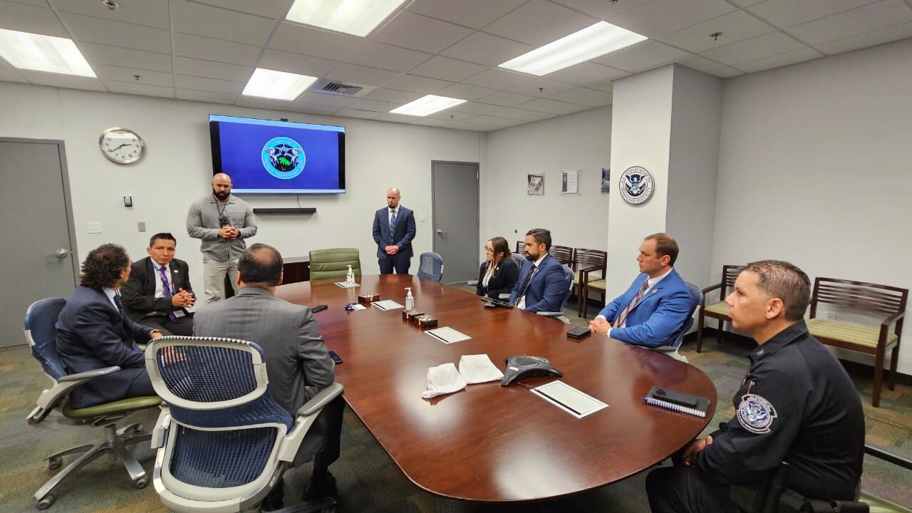 Reunión de Federico Gutiérrez con agencias de seguridad en Estados Unidos- foto alcaldía de Medellín