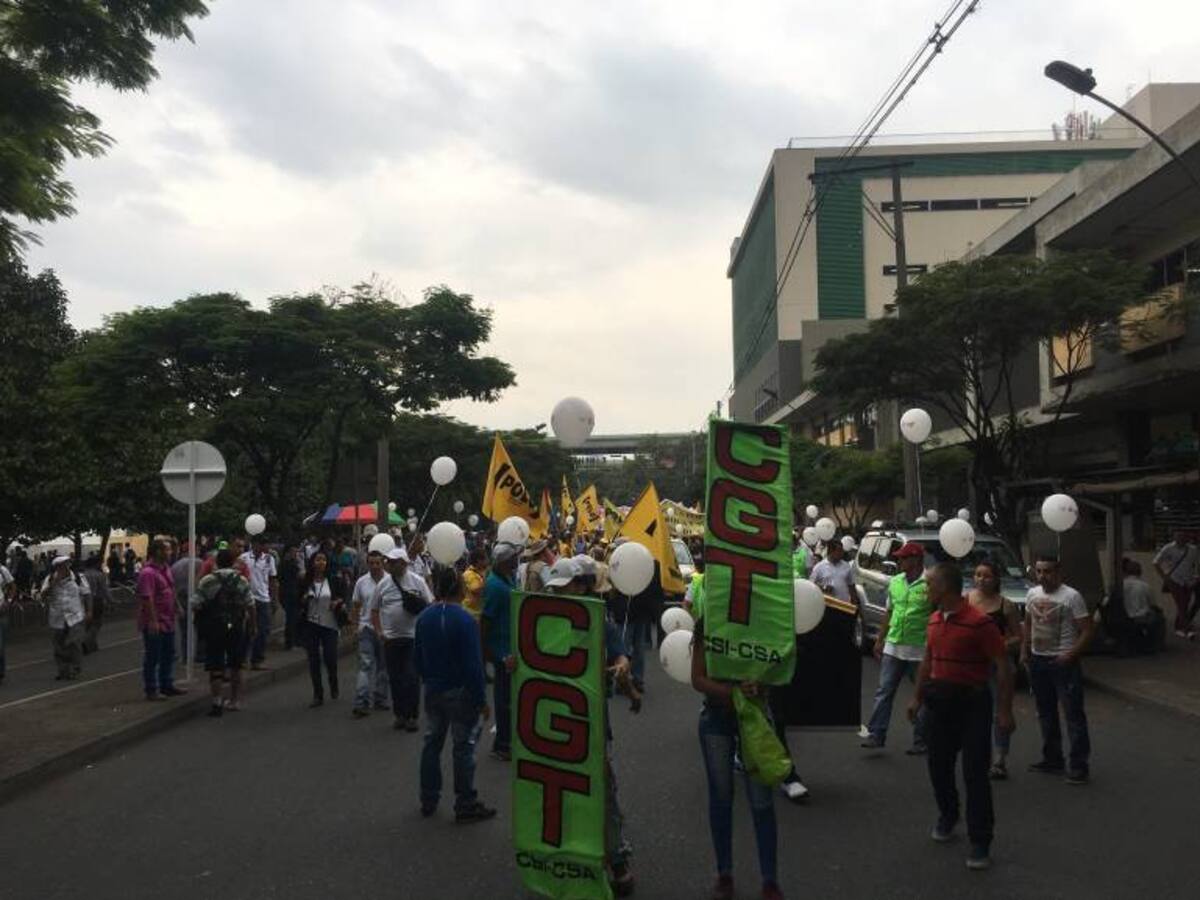 10 mil personas participaron en la marcha del paro nacional en Medellín