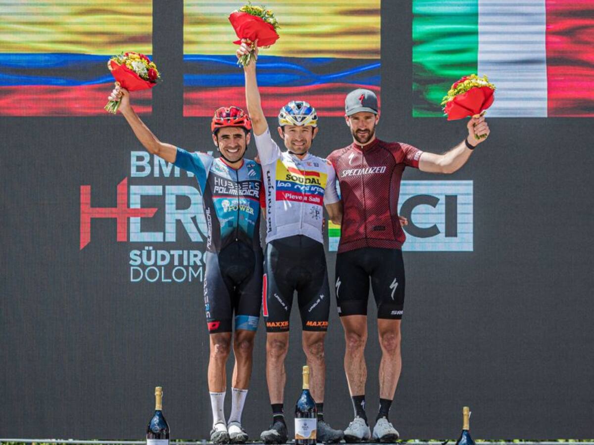 Ciclomontañistas colombianos hacen el 1-2 en Italia