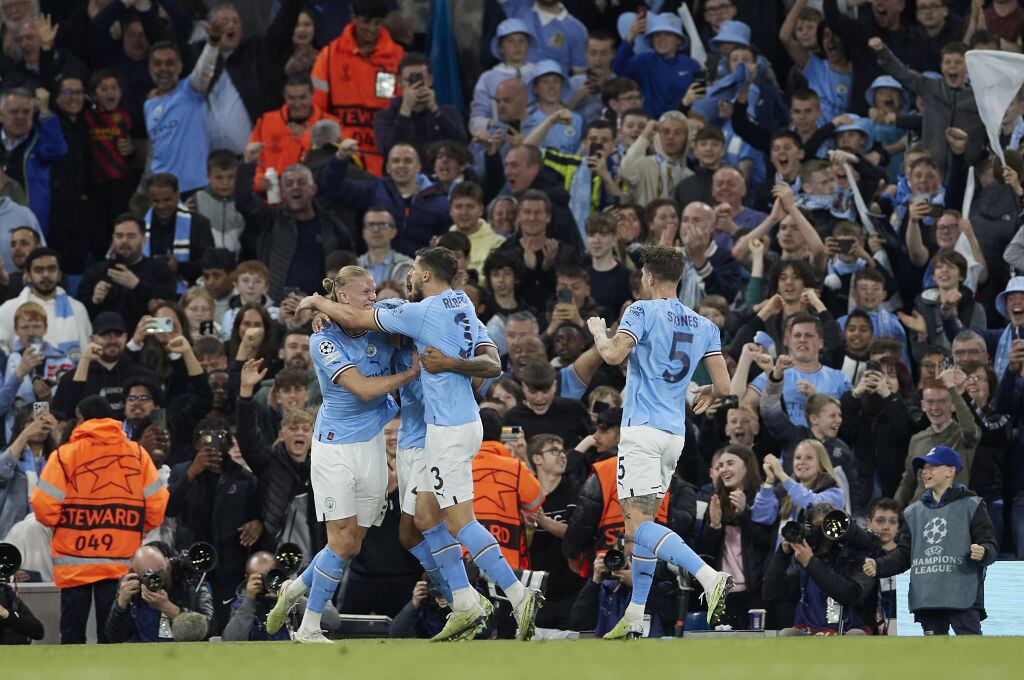 Manchester City. (Photo by Federico Titone/Anadolu Agency via Getty Images)