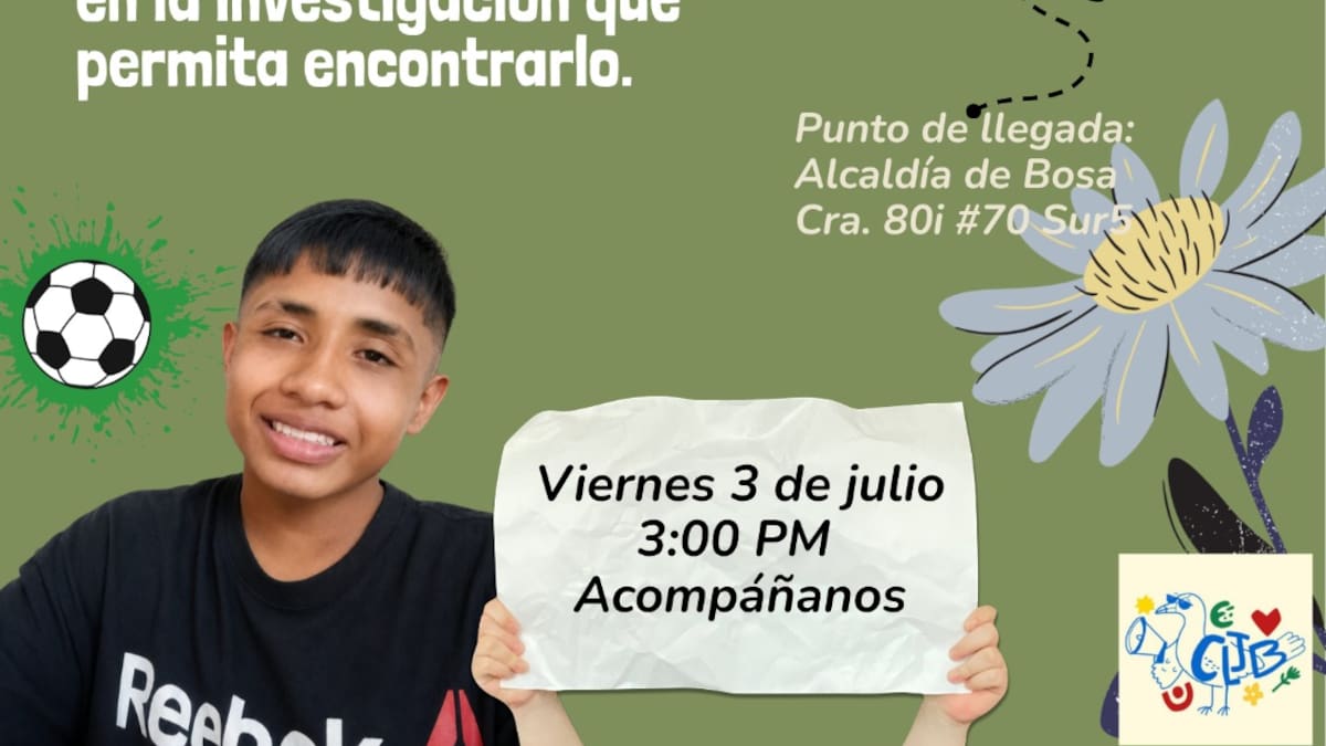 Buscan a joven de 14 años desaparecido en Bogotá: salió del colegio y no volvió