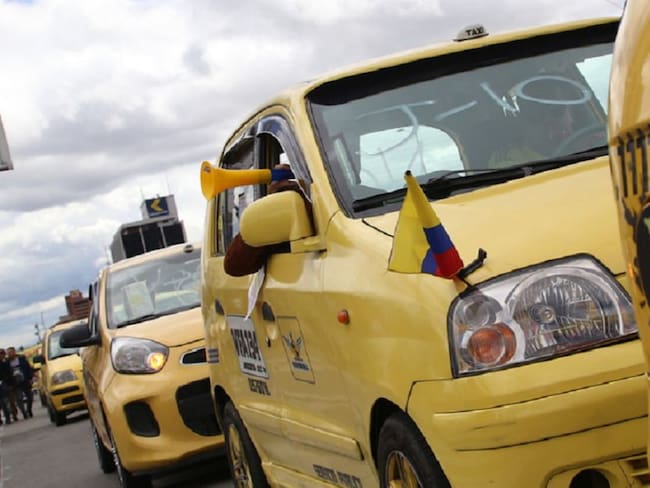 Paro taxis en Bogotá 