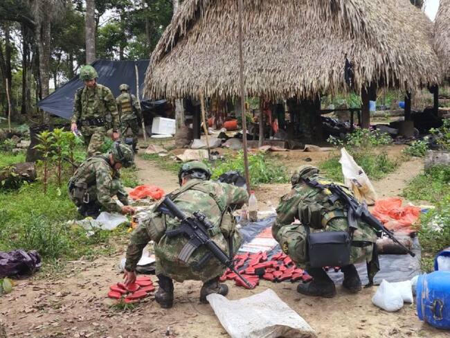 Destrucción de explosivos en Arauca.