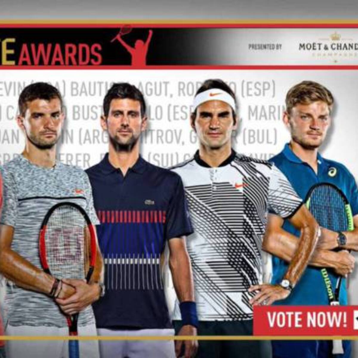 Nadal, Federer y Murray optan al premio de los fans