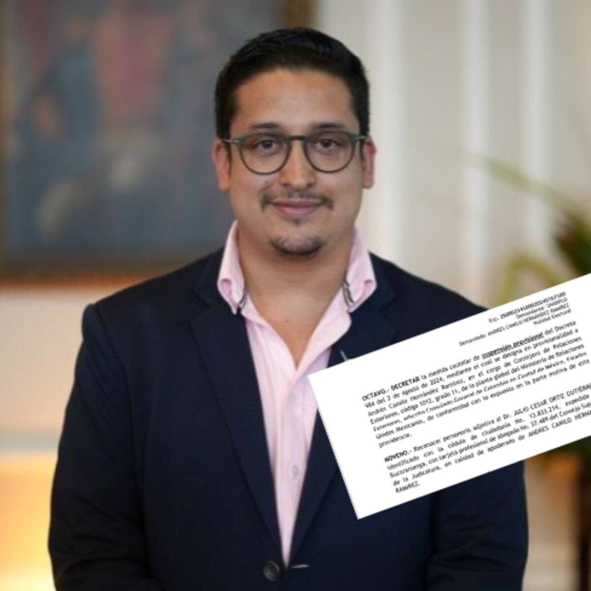 Tribunal de Cundinamarca suspendió provisionalmente al cónsul en México, Andrés Hernández