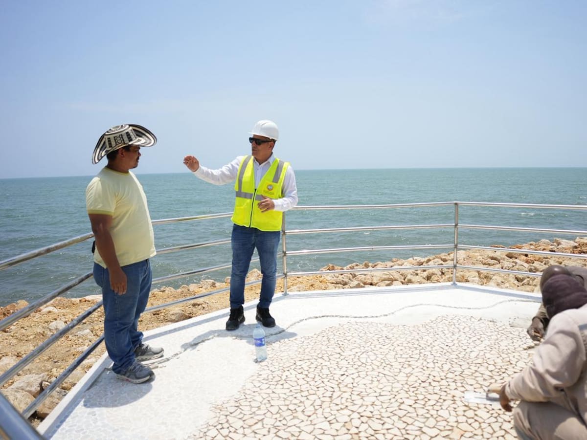 Avanza construcción de nuevo mirador en el monumento de Los Alcatraces