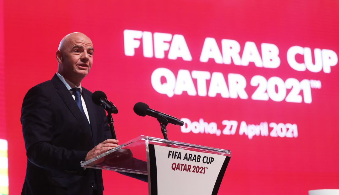 Infantino presenta la Copa Árabe, ensayo del Mundial de Catar 2022