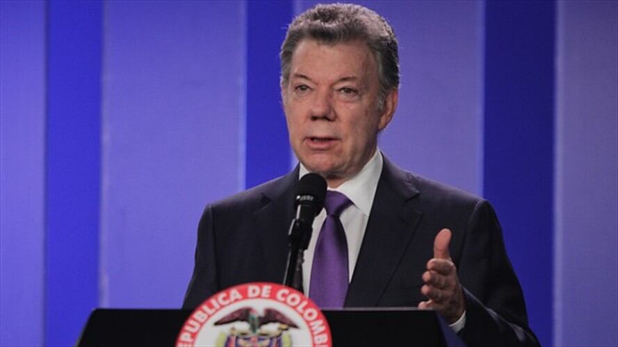 Santos dijo que cumplió con la promesa de campaña de reducir el desempleo. Foto: Colprensa
