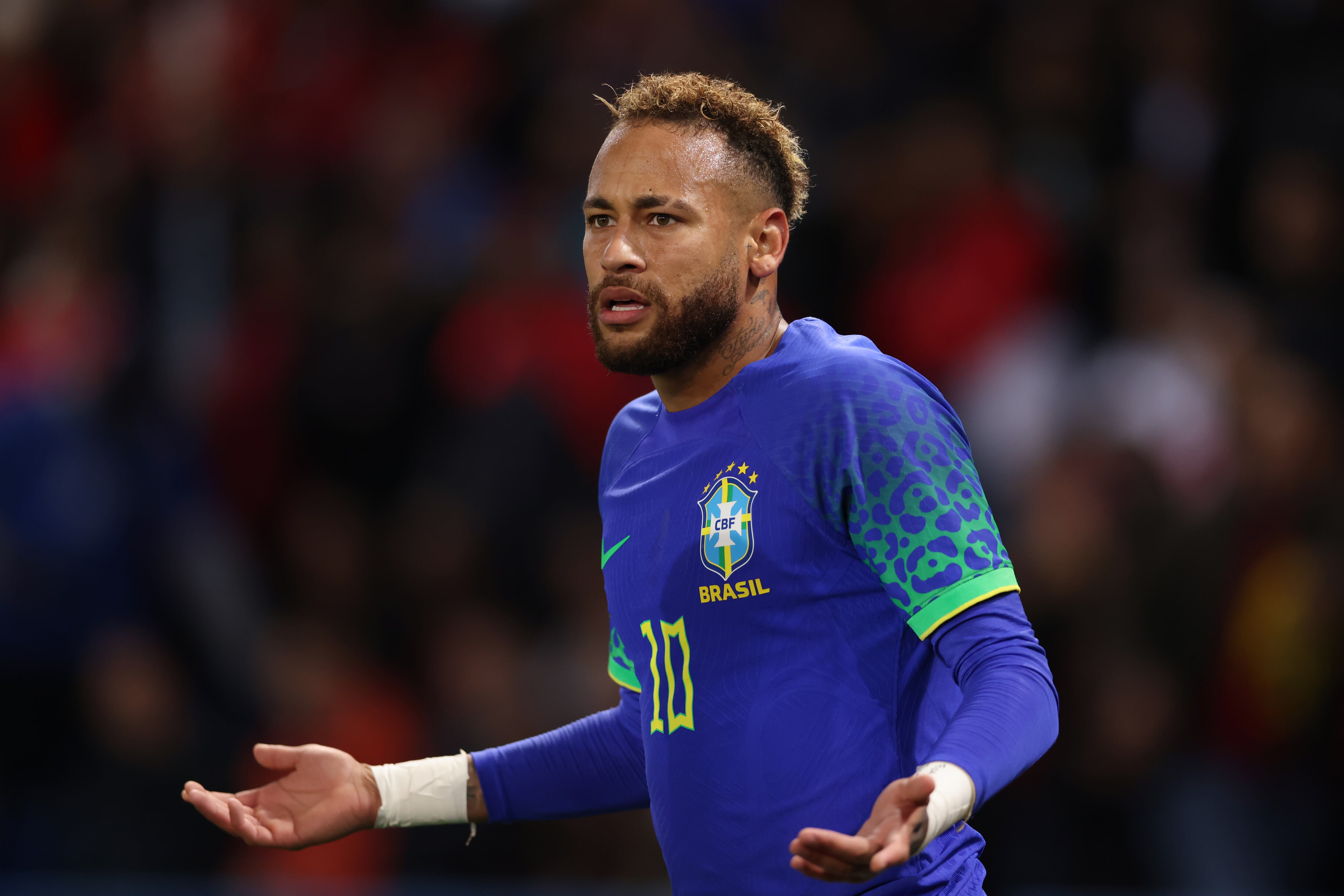 Neymar, estrella máxima de la selección brasileña.