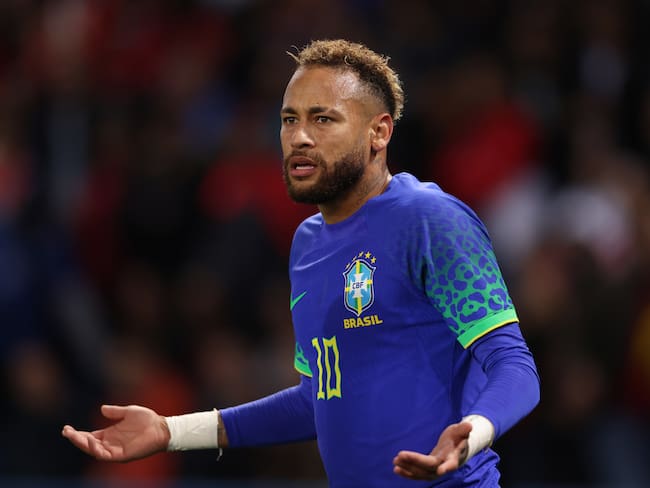 Neymar, estrella máxima de la selección brasileña.