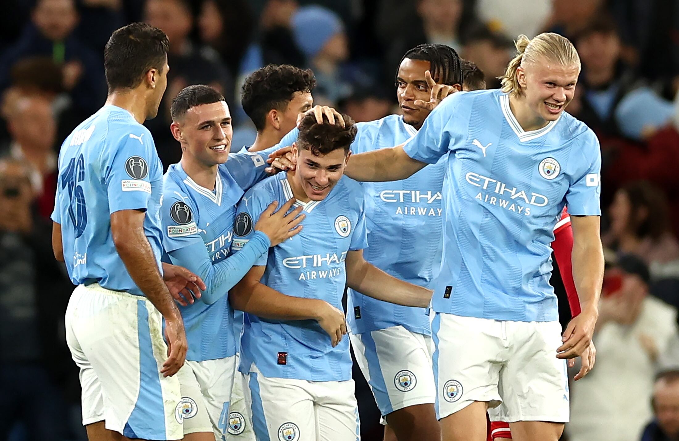 Manchester City ganó en Champions League. (Liga de Campeones, Reino Unido, Belgrado) EFE/EPA/ADAM VAUGHAN