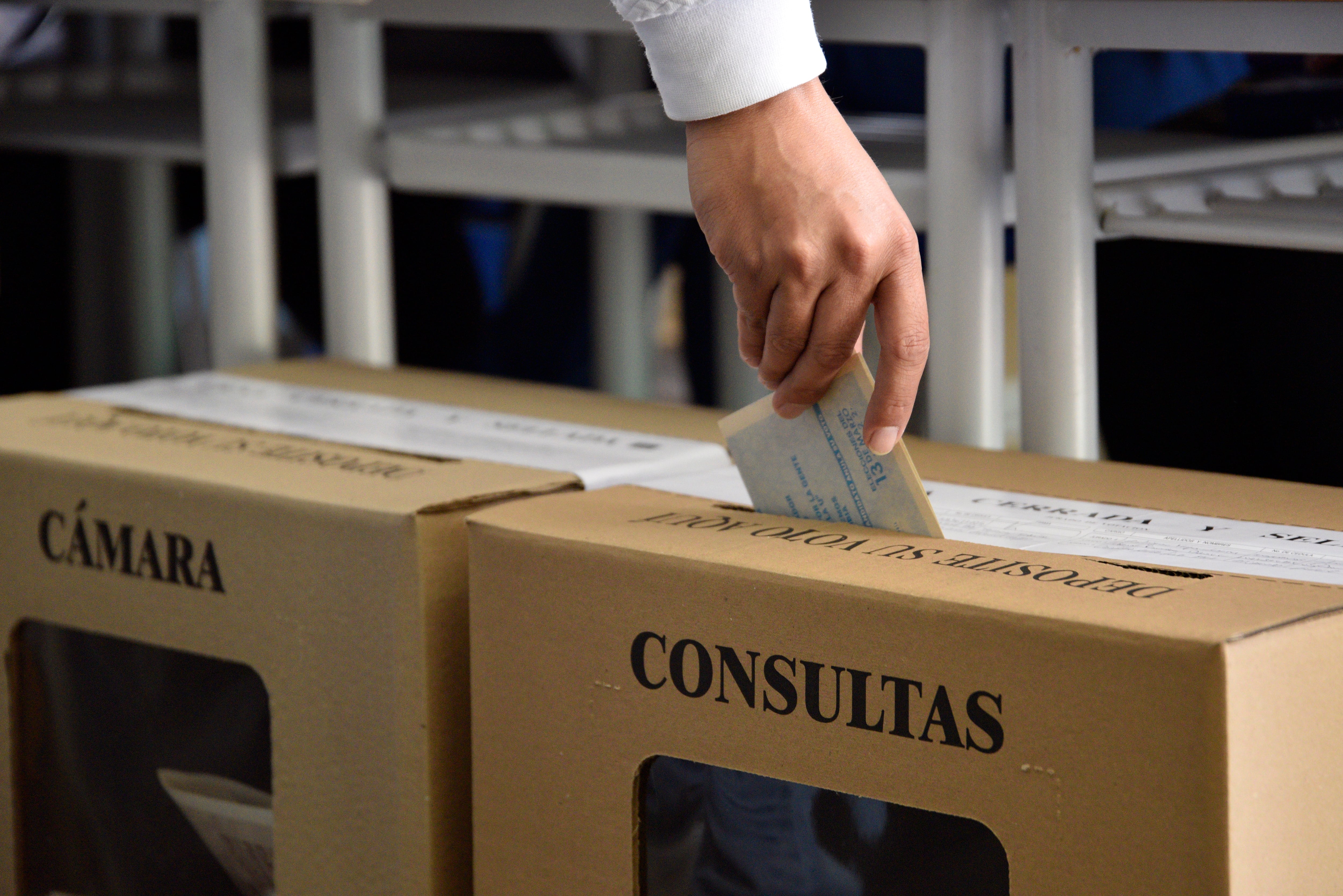 Elecciones Legislativas en Bogotá, Colombia. (Foto de Guillermo Legaria Schweizer/Getty Images)