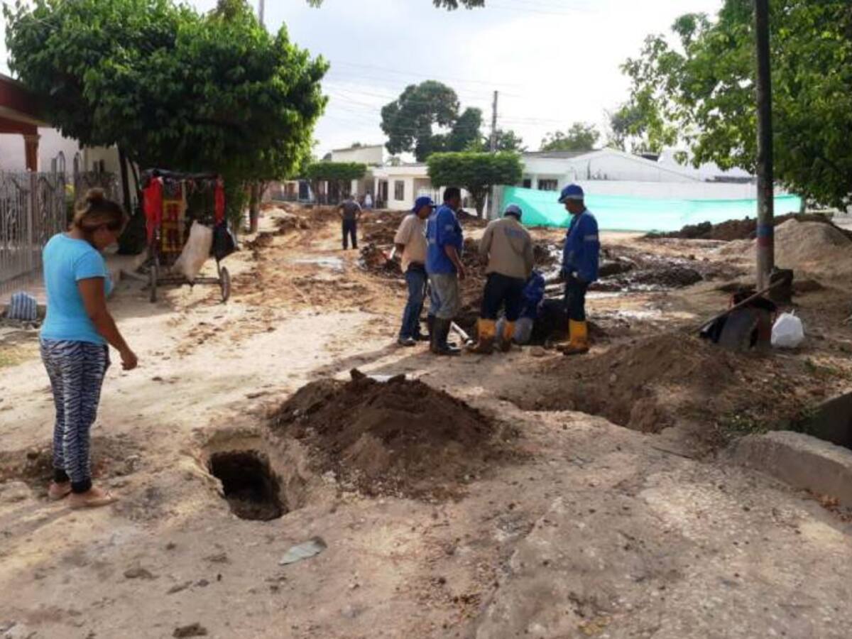 Avanzan trabajos de nueva malla vial en Arjona Bolívar