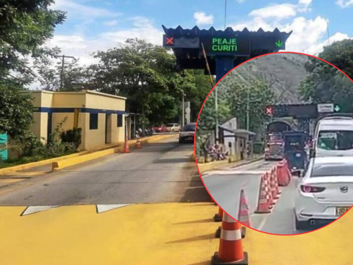 Transportadores levantan talanqueras en peajes de Santander exigiendo inversión en vías