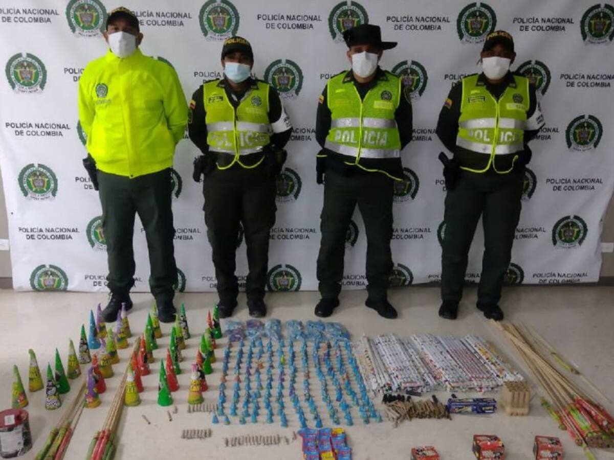 Policía de Cartagena incautó 80 kilos de pólvora en noche de velitas