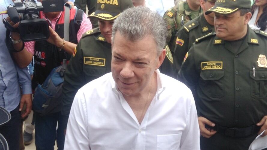 Juan Manuel Santos, presidente de Colombia. Foto: Audrey Carrillo