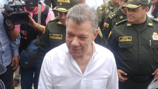 Juan Manuel Santos, presidente de Colombia. Foto: Audrey Carrillo