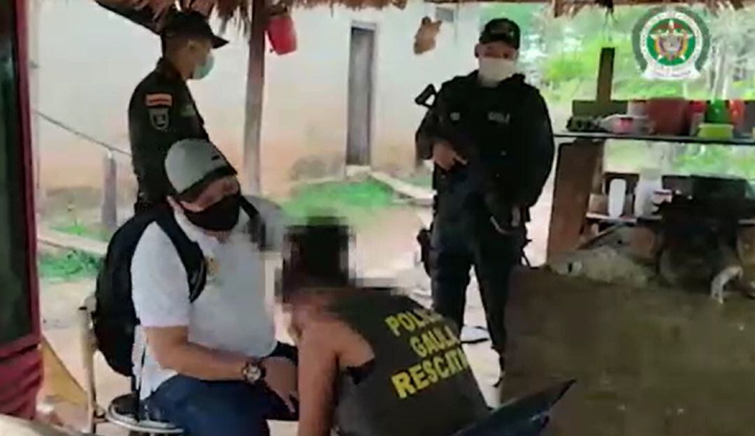 La menor rompió en llanto luego de ser rescatada y poder regresar a su tierra natal, en Tame (Arauca).