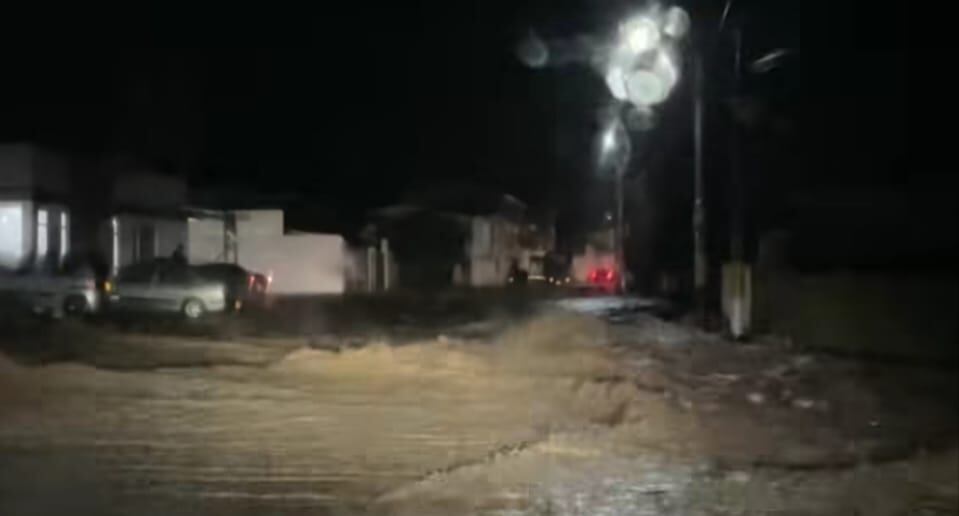El desbordamiento de la quebrada El Guirre provocó graves inundaciones en el municipio de Belén en Boyacá / Foto: Alcaldía de Belén.