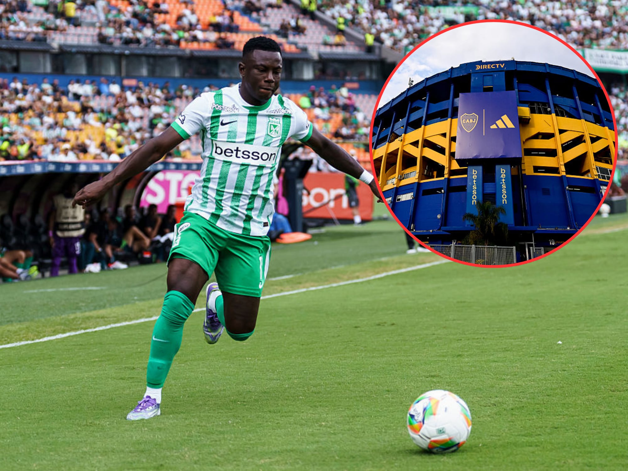 Marino Hinestroza y La Bombonera. Foto: Getty Images.